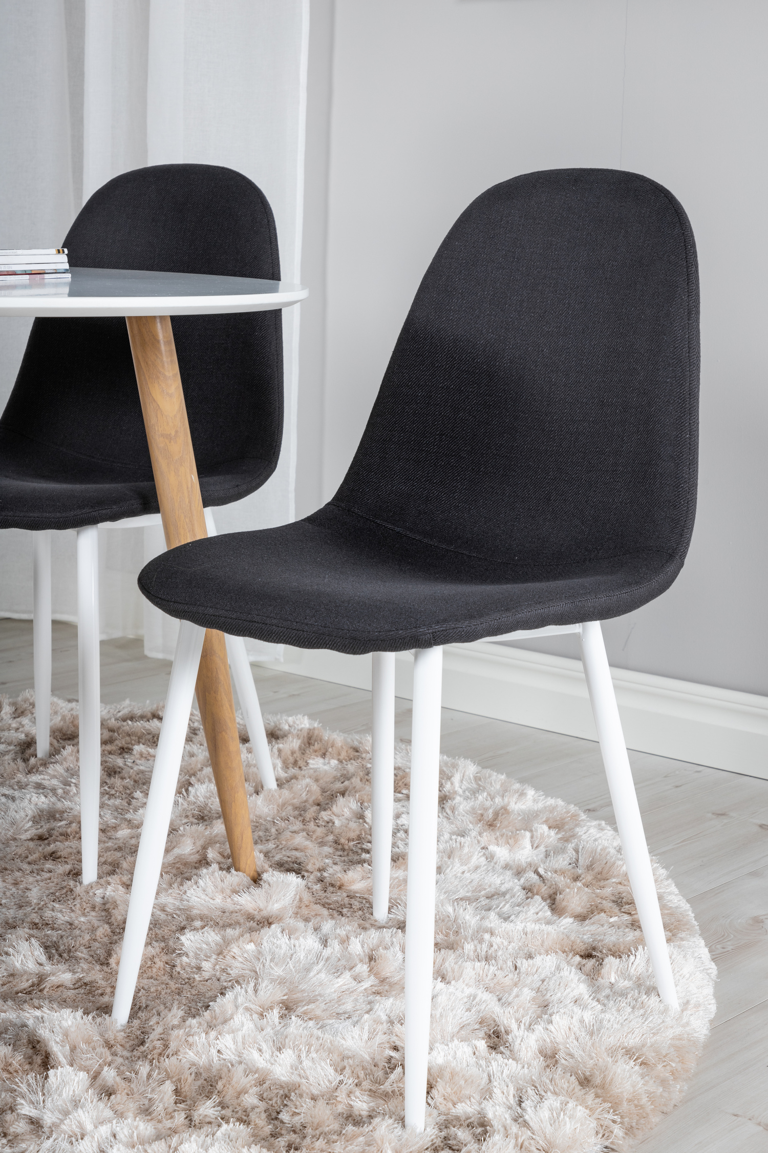 Set sala da pranzo Dallas 291 (Nero + Bianco)