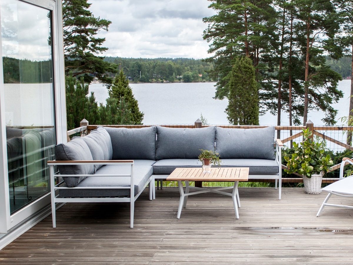 Mobili da giardino Dallas 525 (Bianco + Grigio)