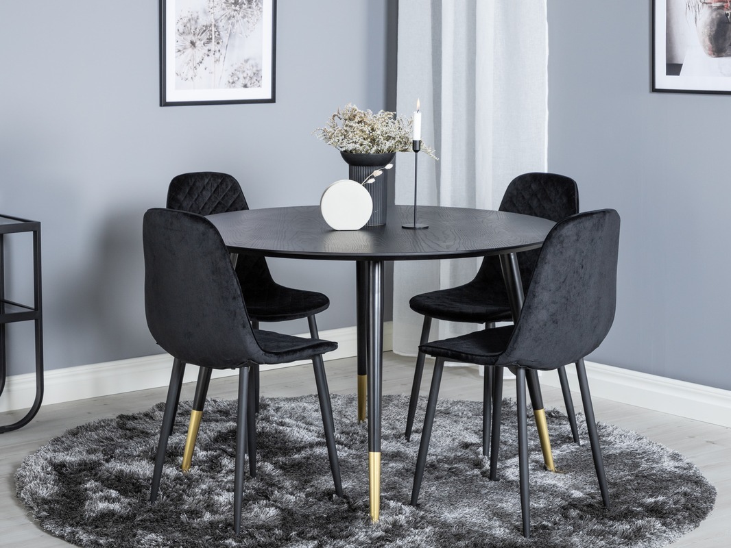 Set sala da pranzo Dallas 1183 (Nero)