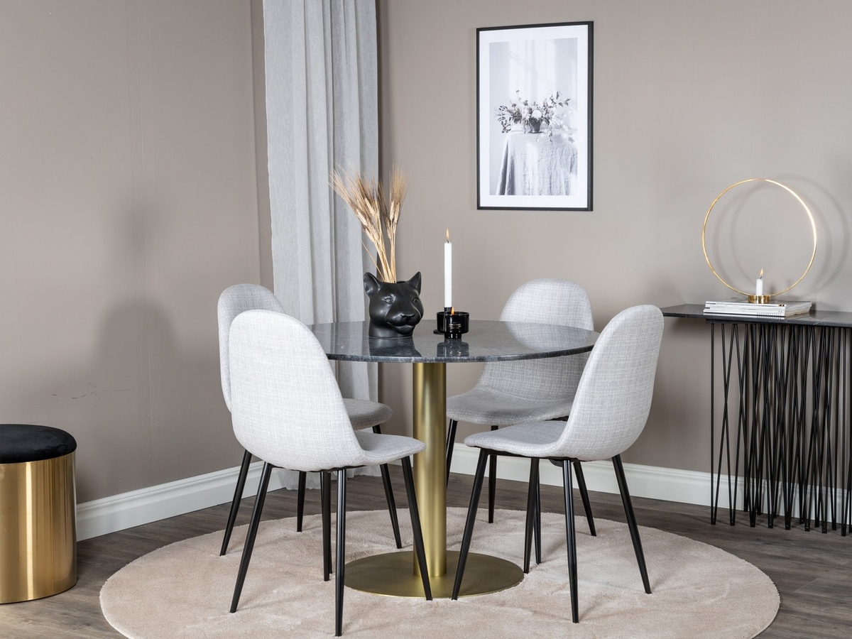 Set sala da pranzo Dallas 1215 (Grigio + Nero)