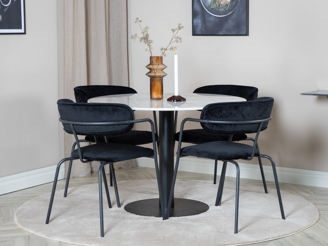 Set sala da pranzo Dallas 1299 (Nero)