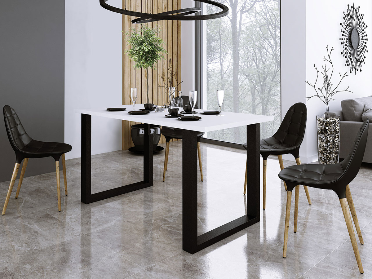 Tavolo Tucson 136 (Bianco + Nero)