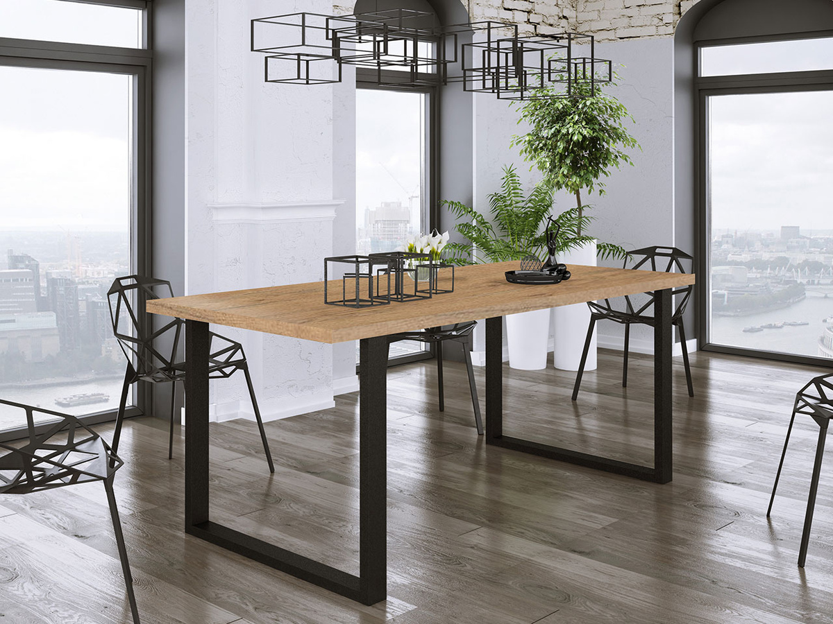 Tavolo Tucson 138 (Quercia lancelot + Nero)