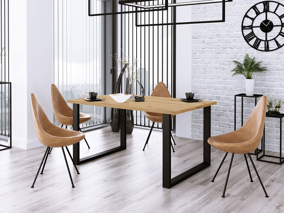 Tavolo Tucson 139 (Rovere Artisan + Nero)