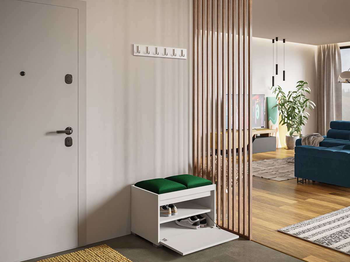 Set arredo da corridoio Comfivo Pinus VI (Bianco + Manila 35)