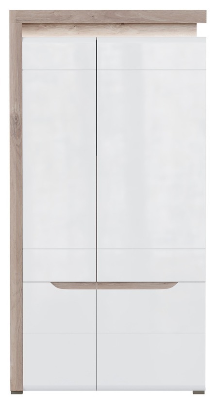 Armadio Revelmi 107 (Quercia + Bianco lucido)