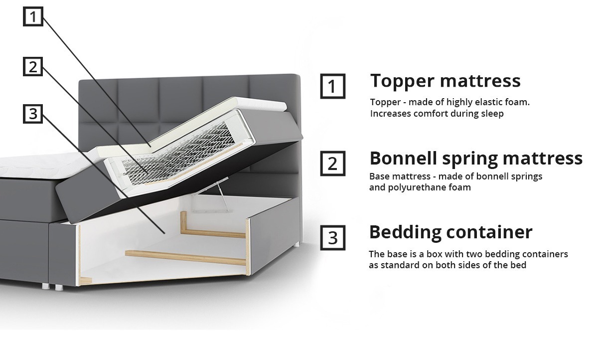 Letto continentale Cantus (Casablanca 2316)