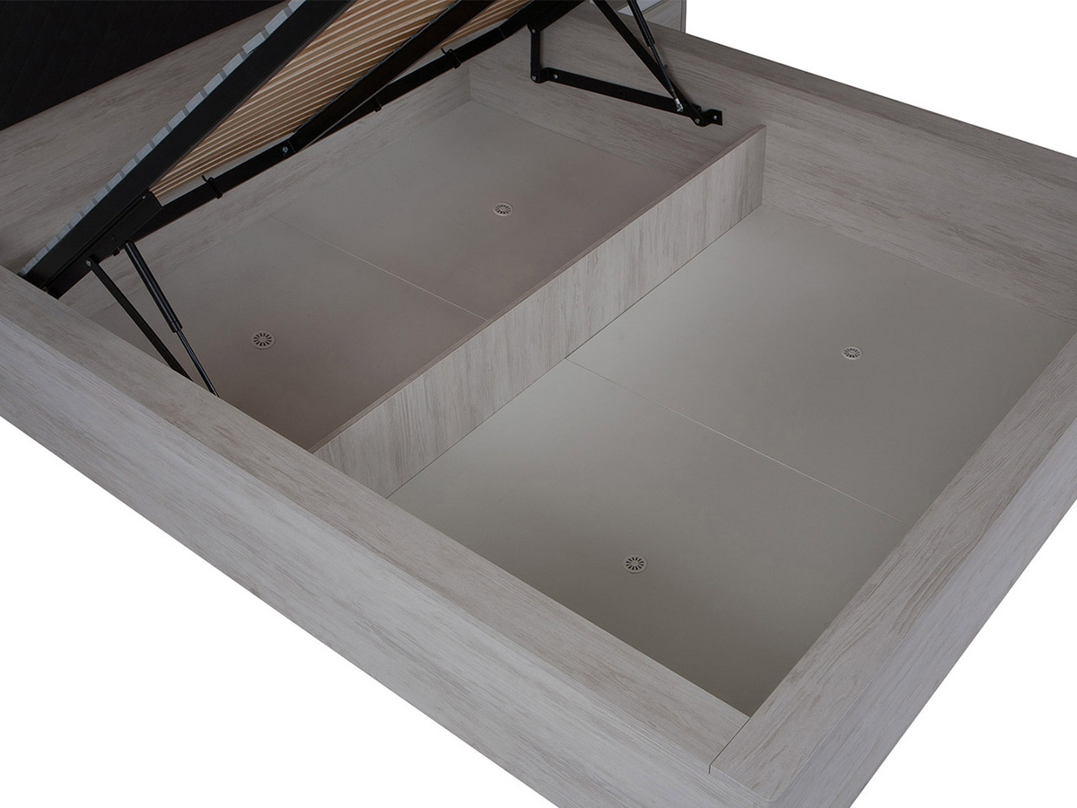 Letto Fivelbo 105 (Rovere sbiancato + Soft Pik 020)