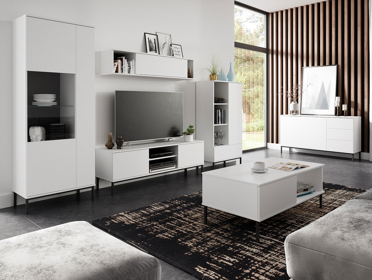 Parete attrezzata Lomsore 107 (Bianco)