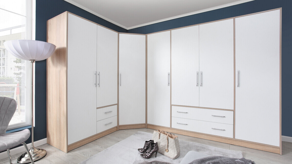 Armadio Cavmero 105 (Sonoma quercia + Bianco)