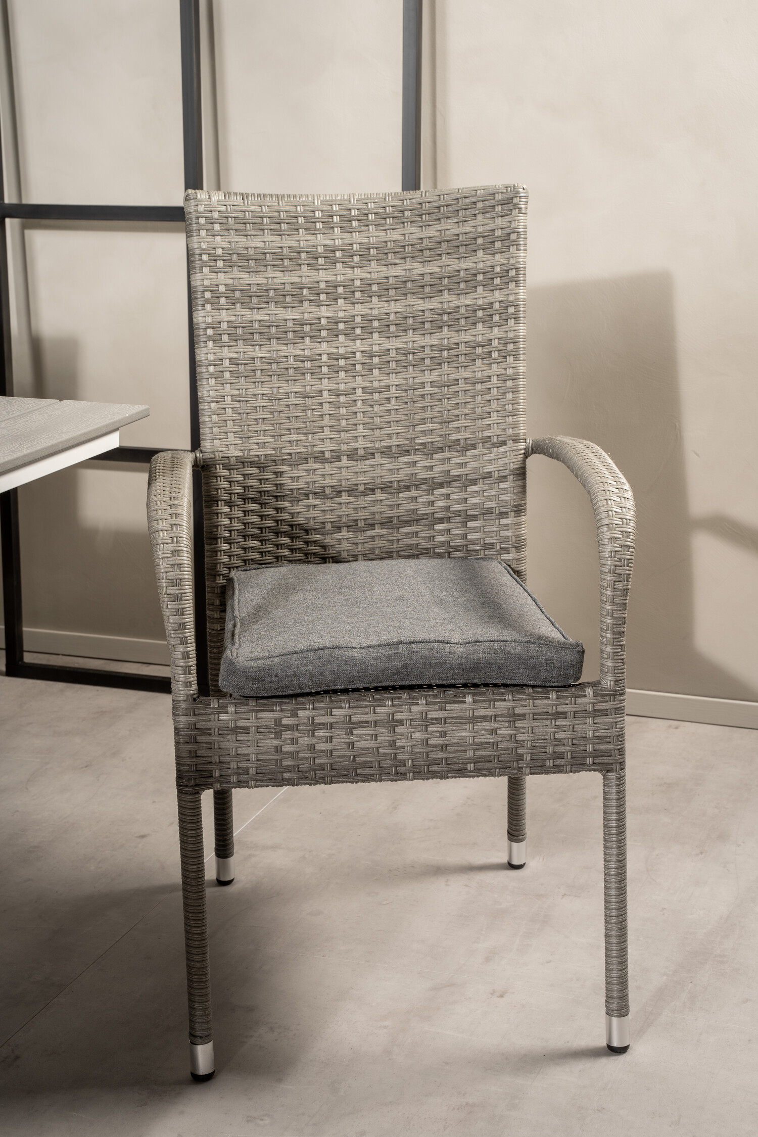 Tavolo e sedie set Dallas 2408 (Grigio + Grigio scuro)