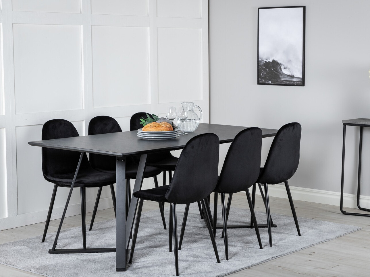 Set sala da pranzo Dallas 2476 (Nero)