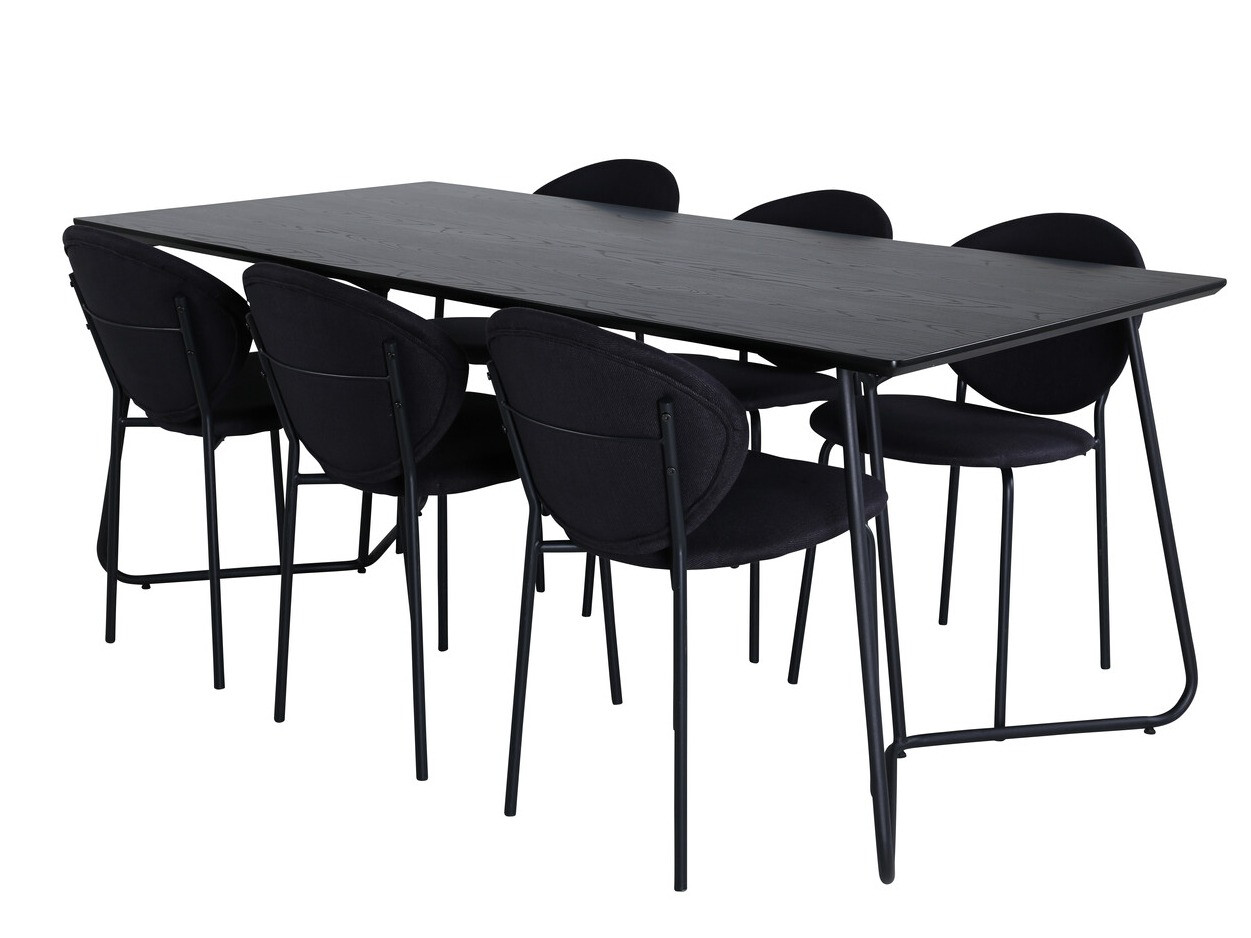 Set sala da pranzo Dallas 3040 (Nero)