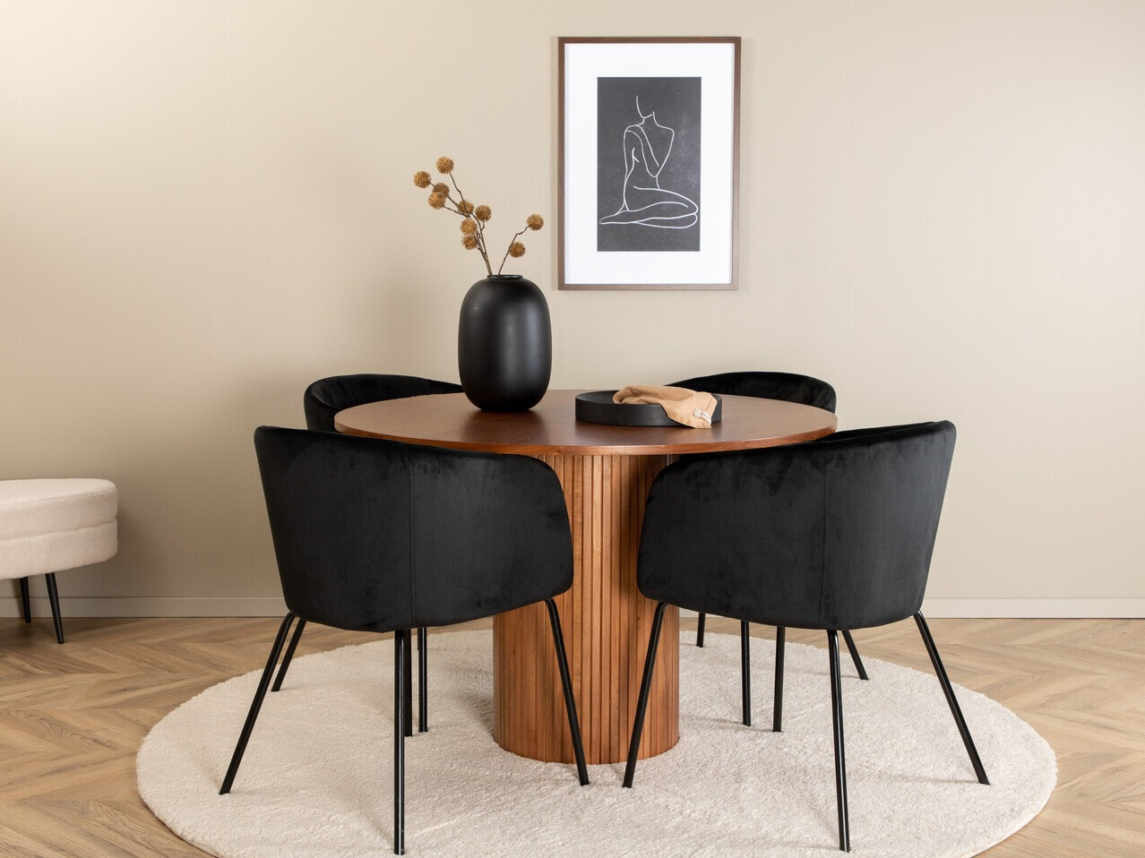 Set sala da pranzo Dallas 3054 (Nero)