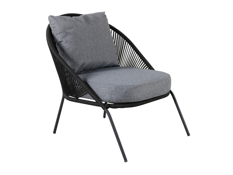 Poltrona da esterno Dallas 1079 (Nero + Grigio)