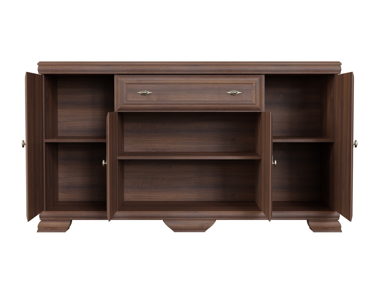 Parete attrezzata Salmeru 106 (Samoa King Noce)