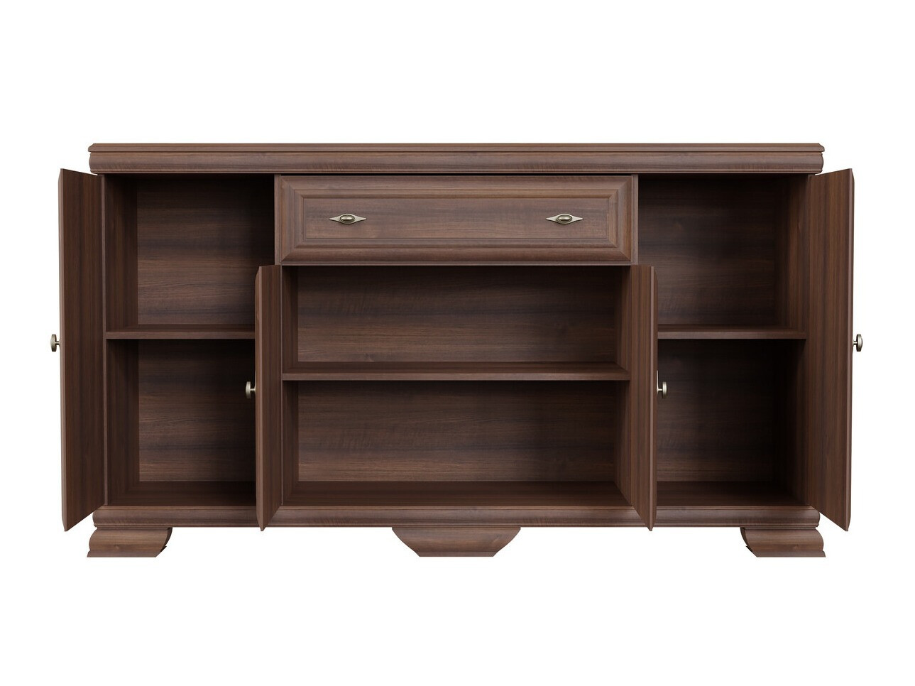 Parete attrezzata Salmeru 107 (Samoa King Noce)