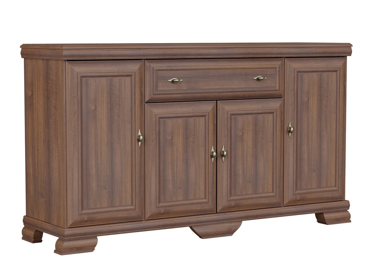 Parete attrezzata Salmeru 108 (Samoa King Noce)