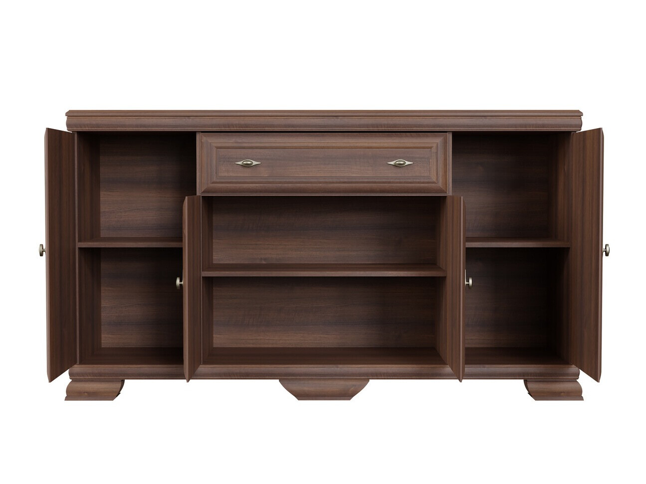 Parete attrezzata Salmeru 108 (Samoa King Noce)