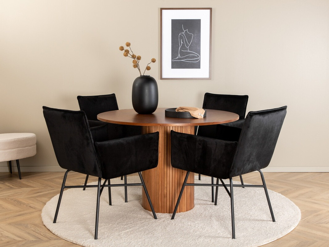 Set sala da pranzo Dallas 3093 (Nero)