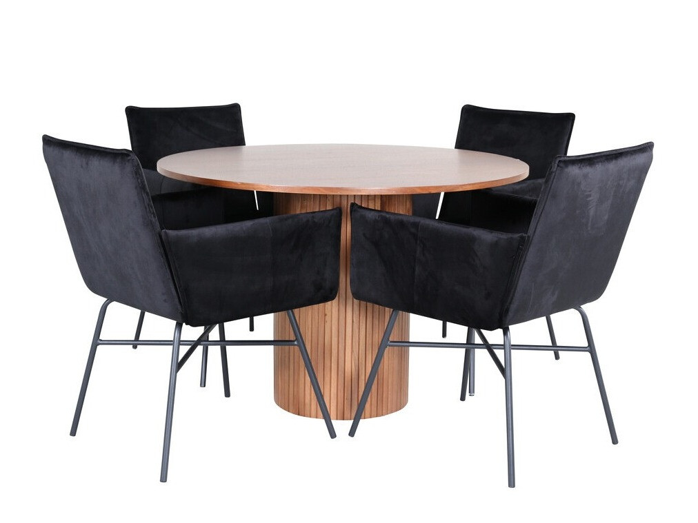 Set sala da pranzo Dallas 3093 (Nero)