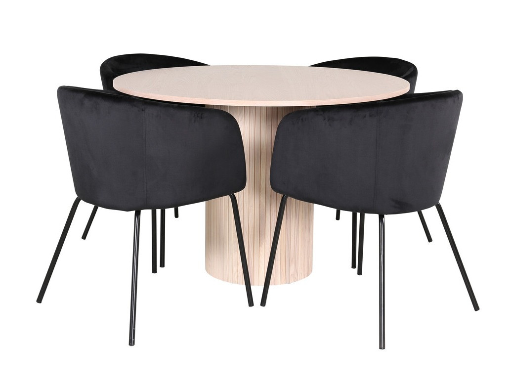 Set sala da pranzo Dallas 2557 (Nero)