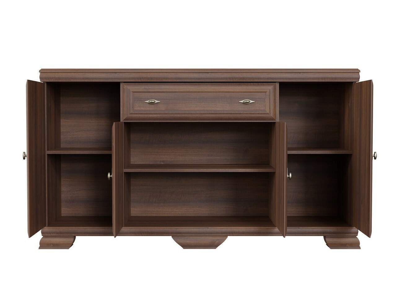 Parete attrezzata Salmeru 113 (Samoa King Noce)