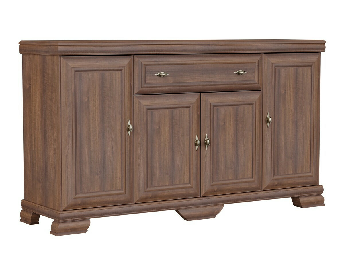 Parete attrezzata Salmeru 116 (Samoa King Noce)