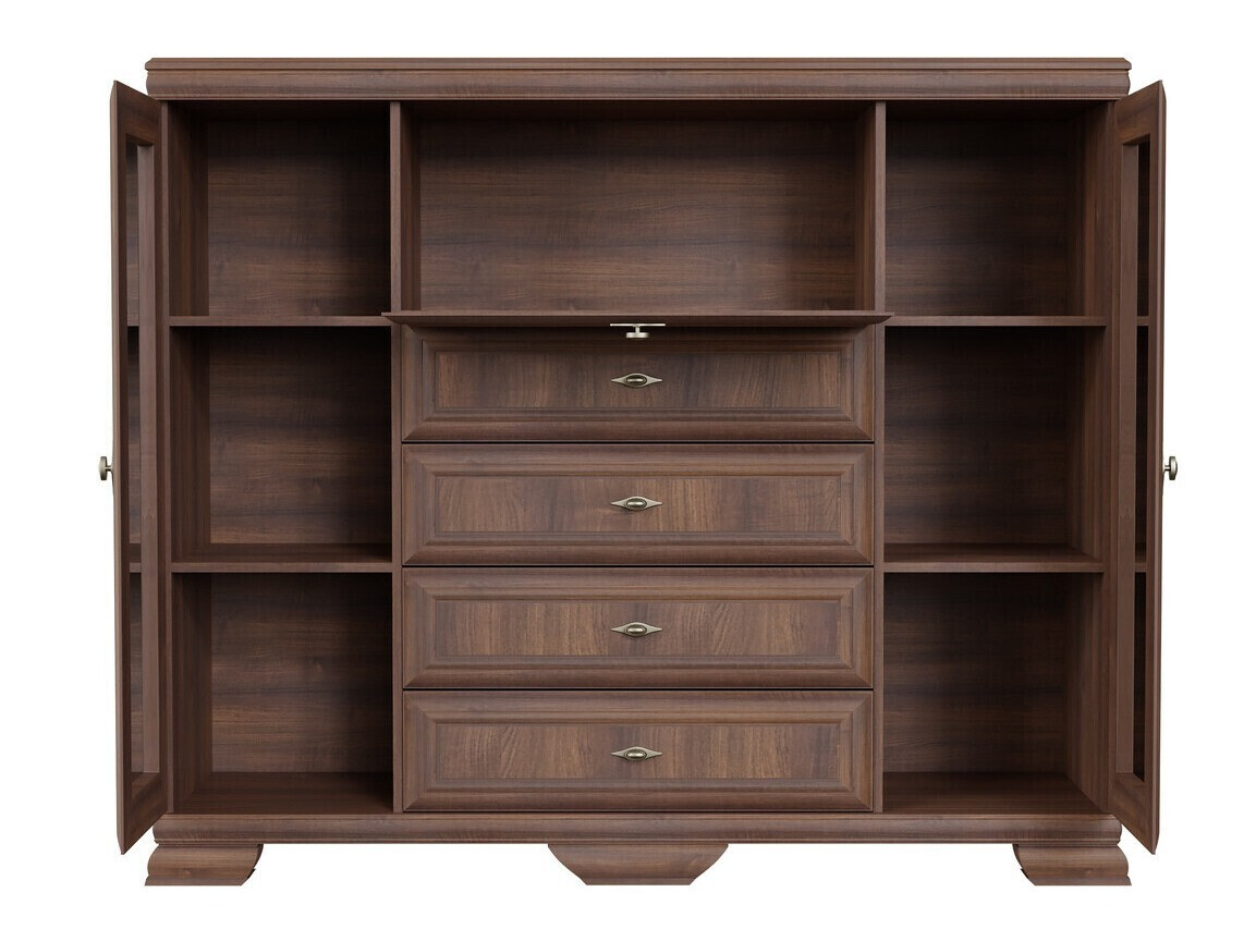 Parete attrezzata Salmeru 117 (Samoa King Noce)