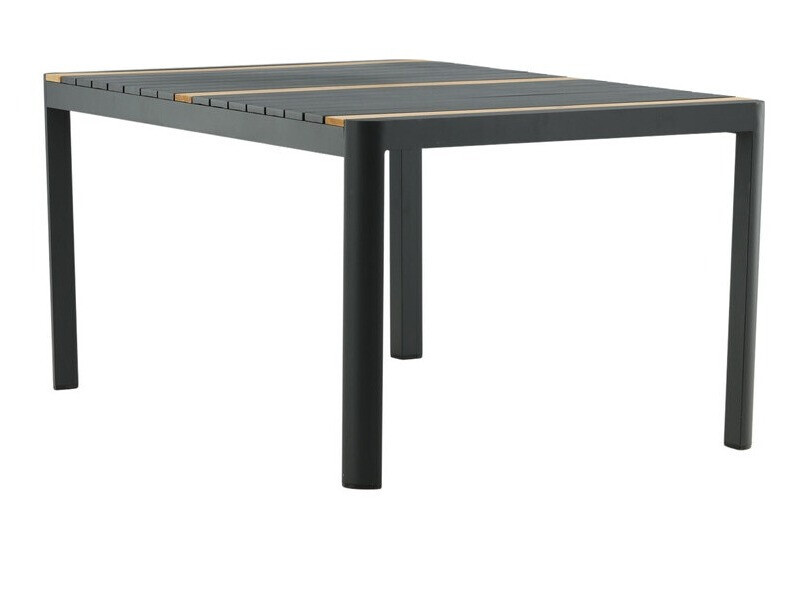 Tavolo esterno Dallas 2828 (Nero + Marrone)