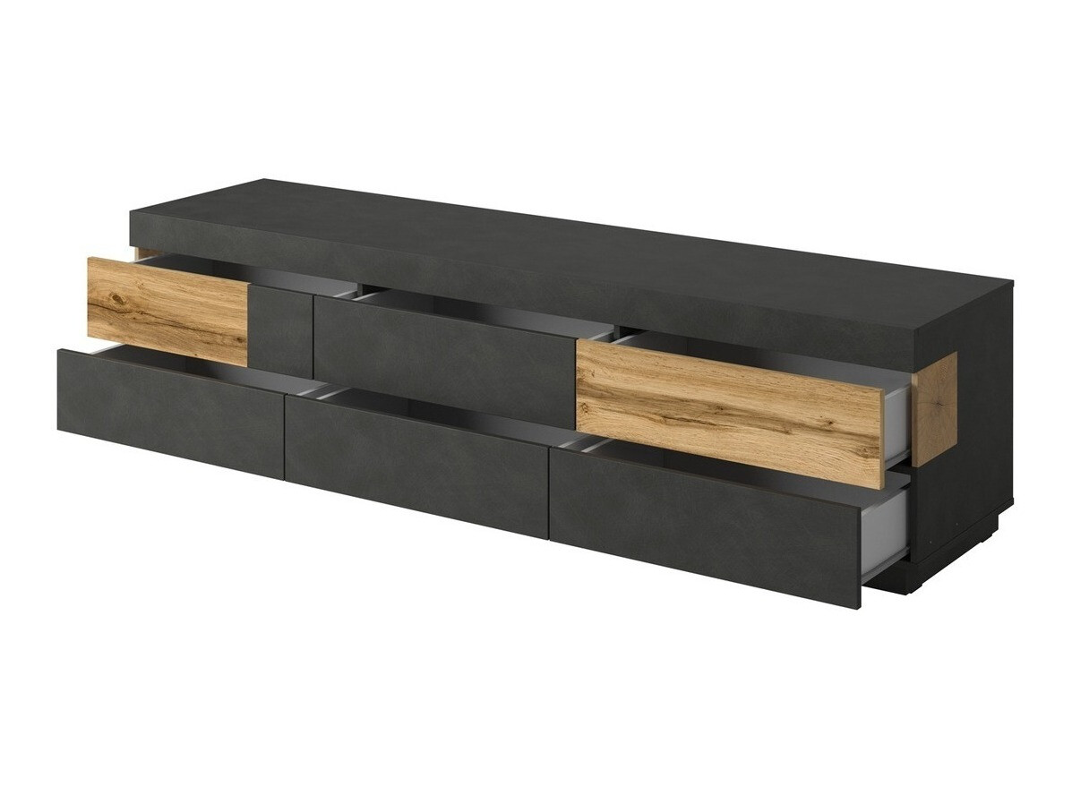 Mobile porta TV Livlore 102 (Matera grigio + Quercia di Wotan)