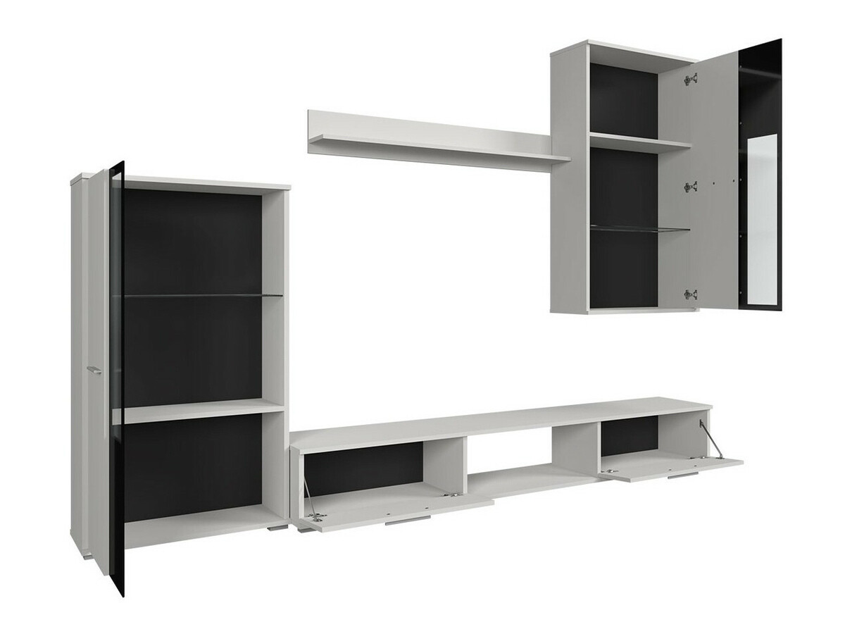 Parete attrezzata Genio (Rovere Artisan + Bianco)