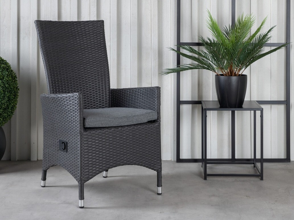 Poltrona da esterno Dallas 735 (Nero + Grigio)