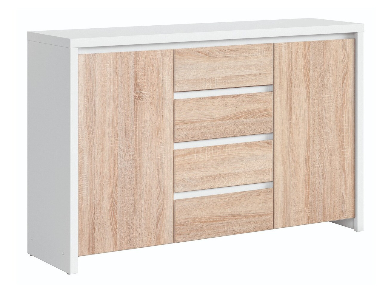 Cassettiera Nolroma 103 (Bianco + Sonoma quercia)