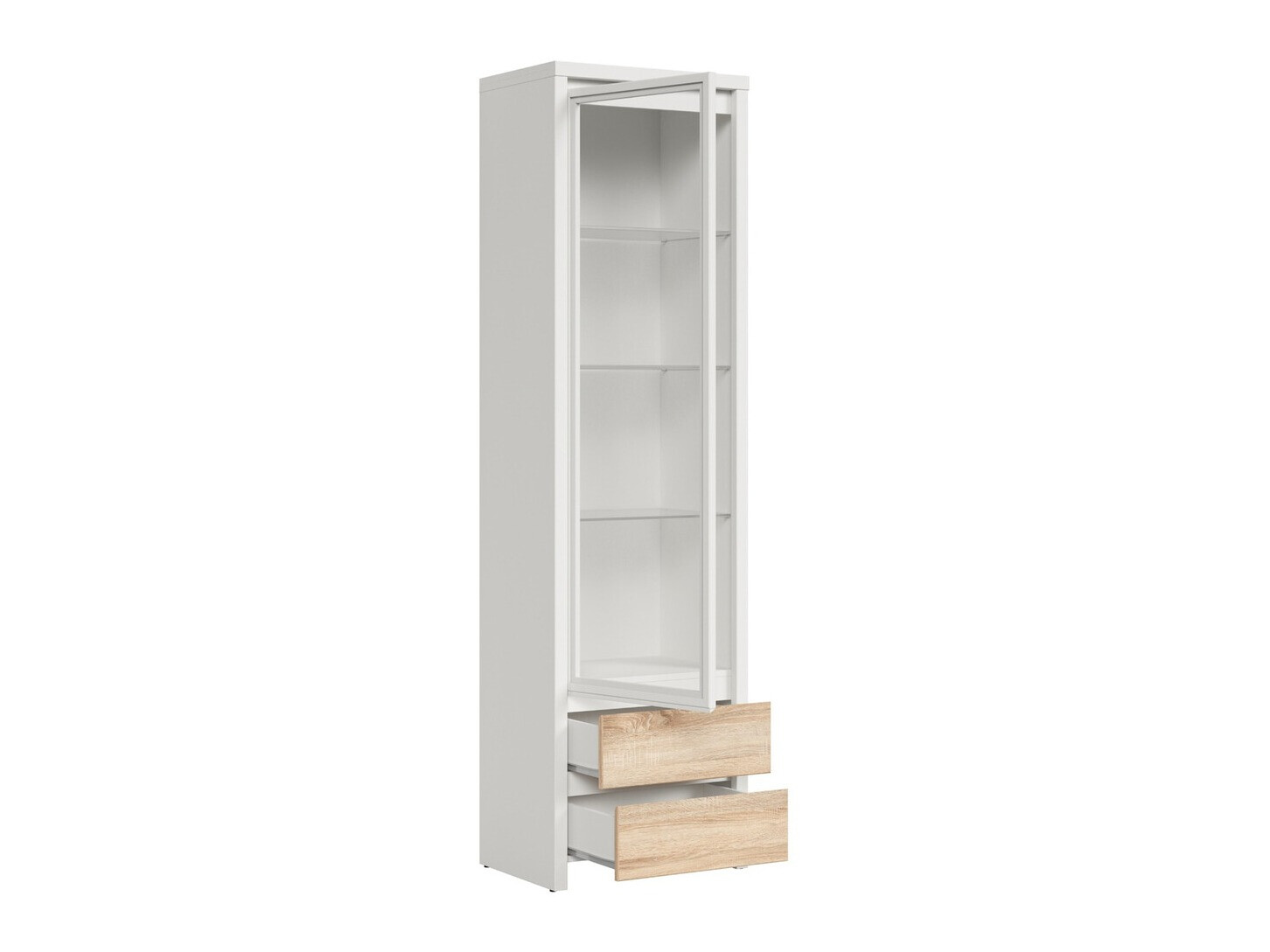 Scaffale Nolroma 140 (Bianco + Sonoma quercia)