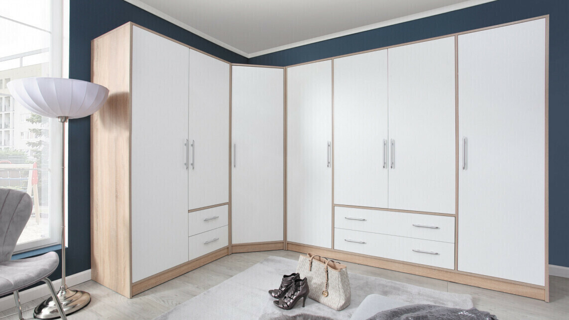 Armadio Cavmero 102 (Sonoma quercia + Bianco)