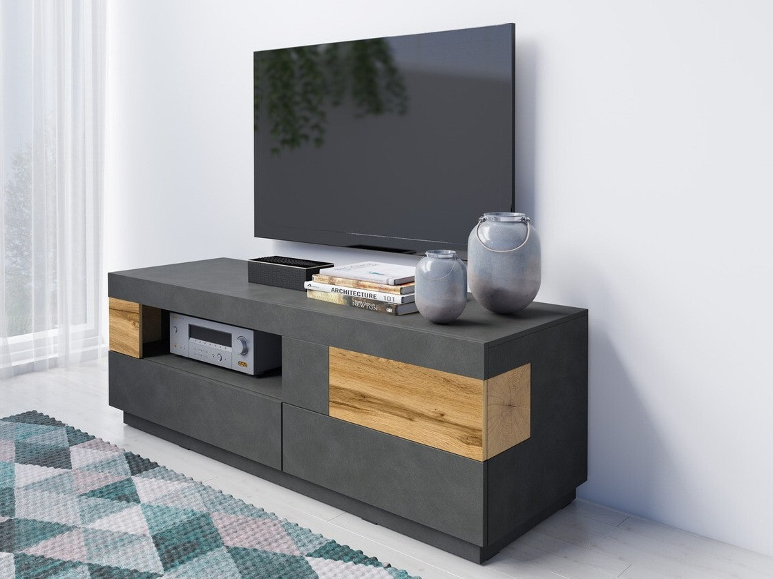 Mobile porta TV Livlore 103 (Matera grigio + Quercia di Wotan)