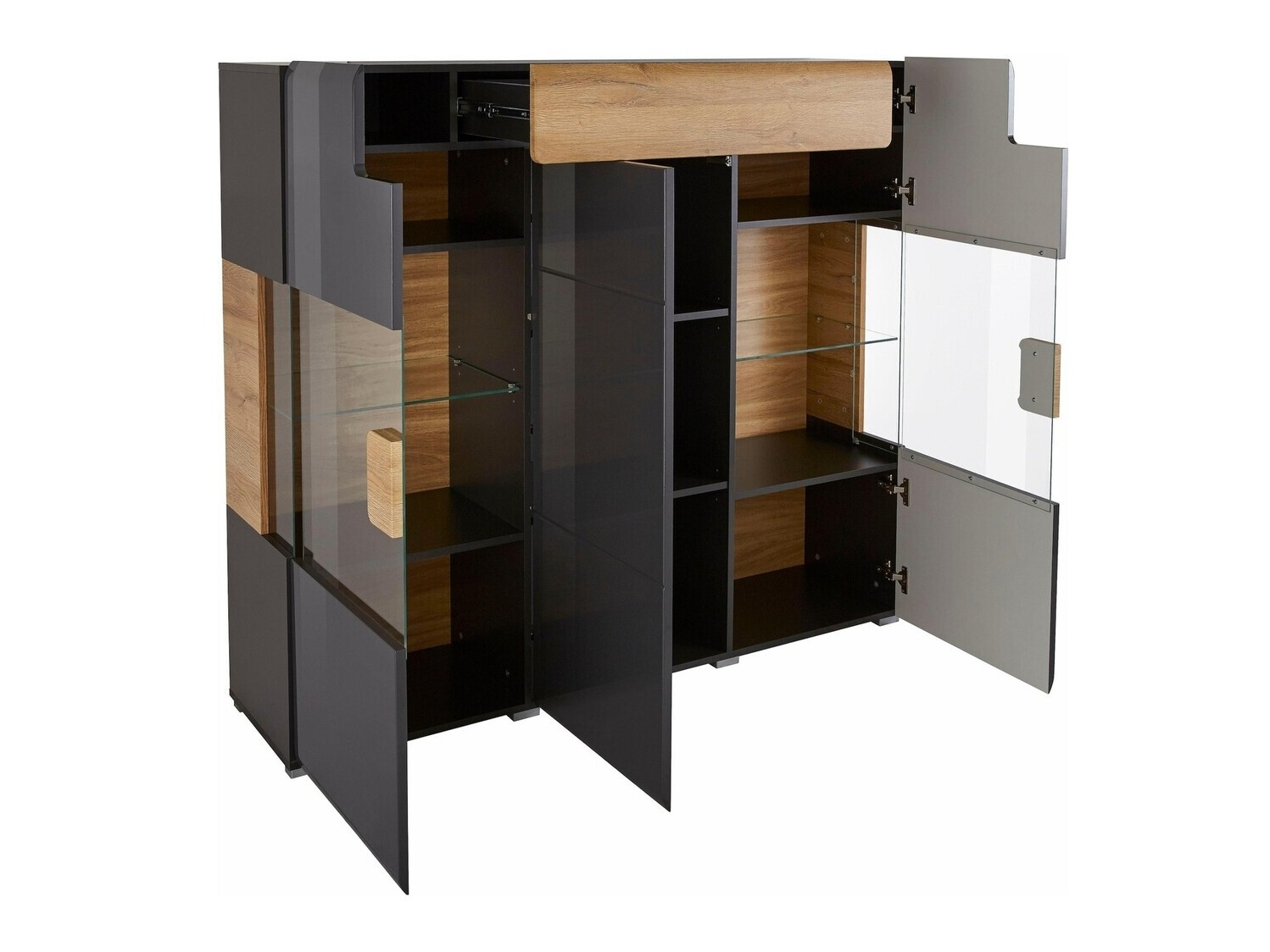 Madia Torsone 100 (Antracite + Gloss antracite + Nipote di quercia)