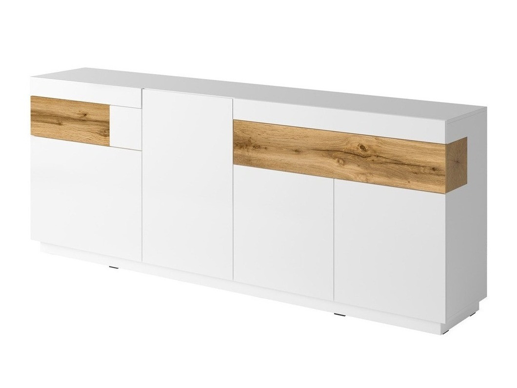 Cassettiera Livlore 101 (Bianco + Bianco lucido + Quercia di Wotan)