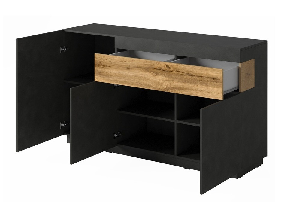 Cassettiera Livlore 105 (Matera grigio + Quercia di Wotan)