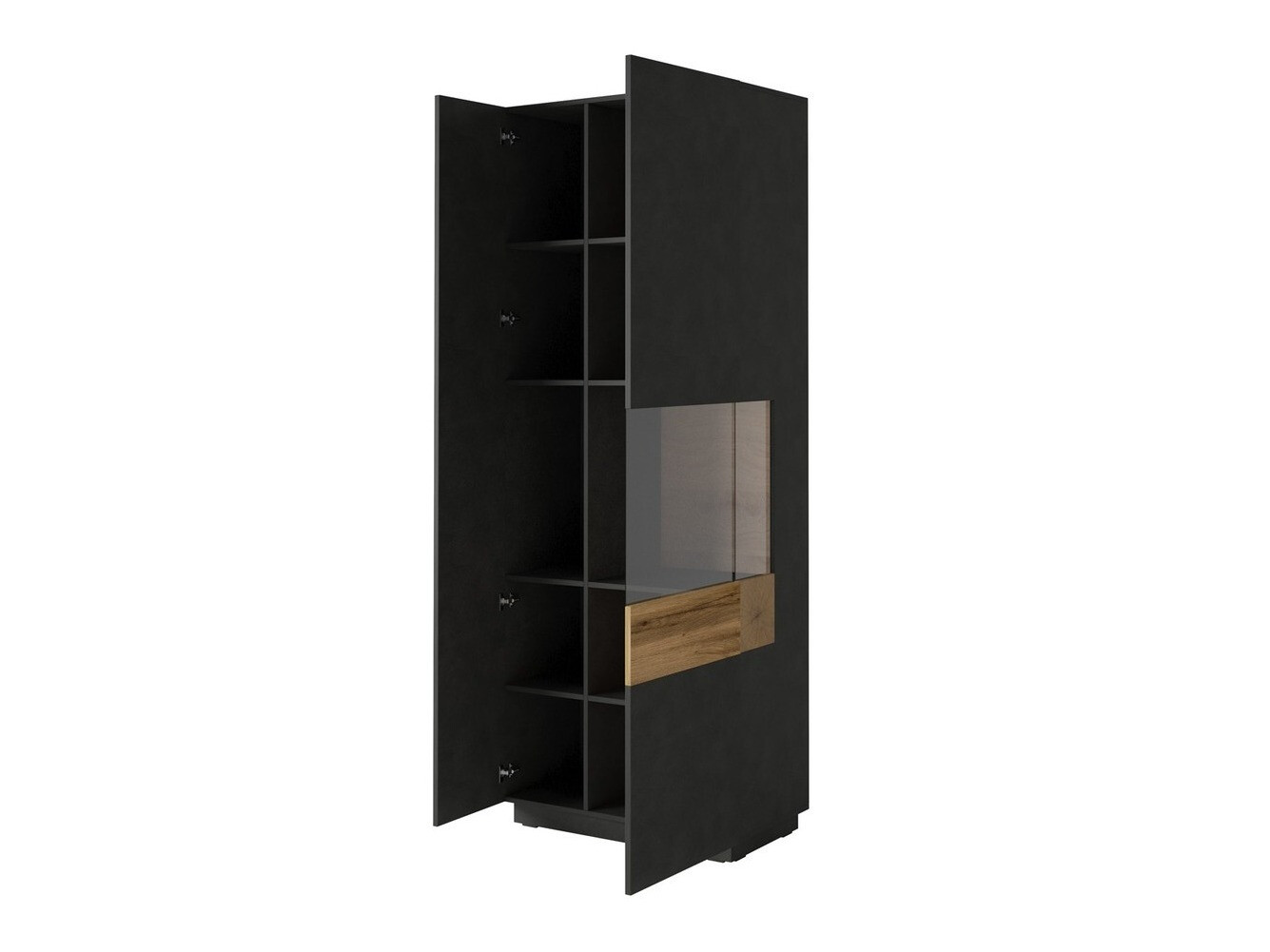 Parete attrezzata Livlore 108 (Matera grigio + Quercia di Wotan)