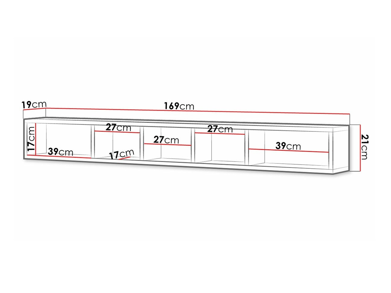 Mensola Torsone 105 (Antracite + Nipote di quercia)