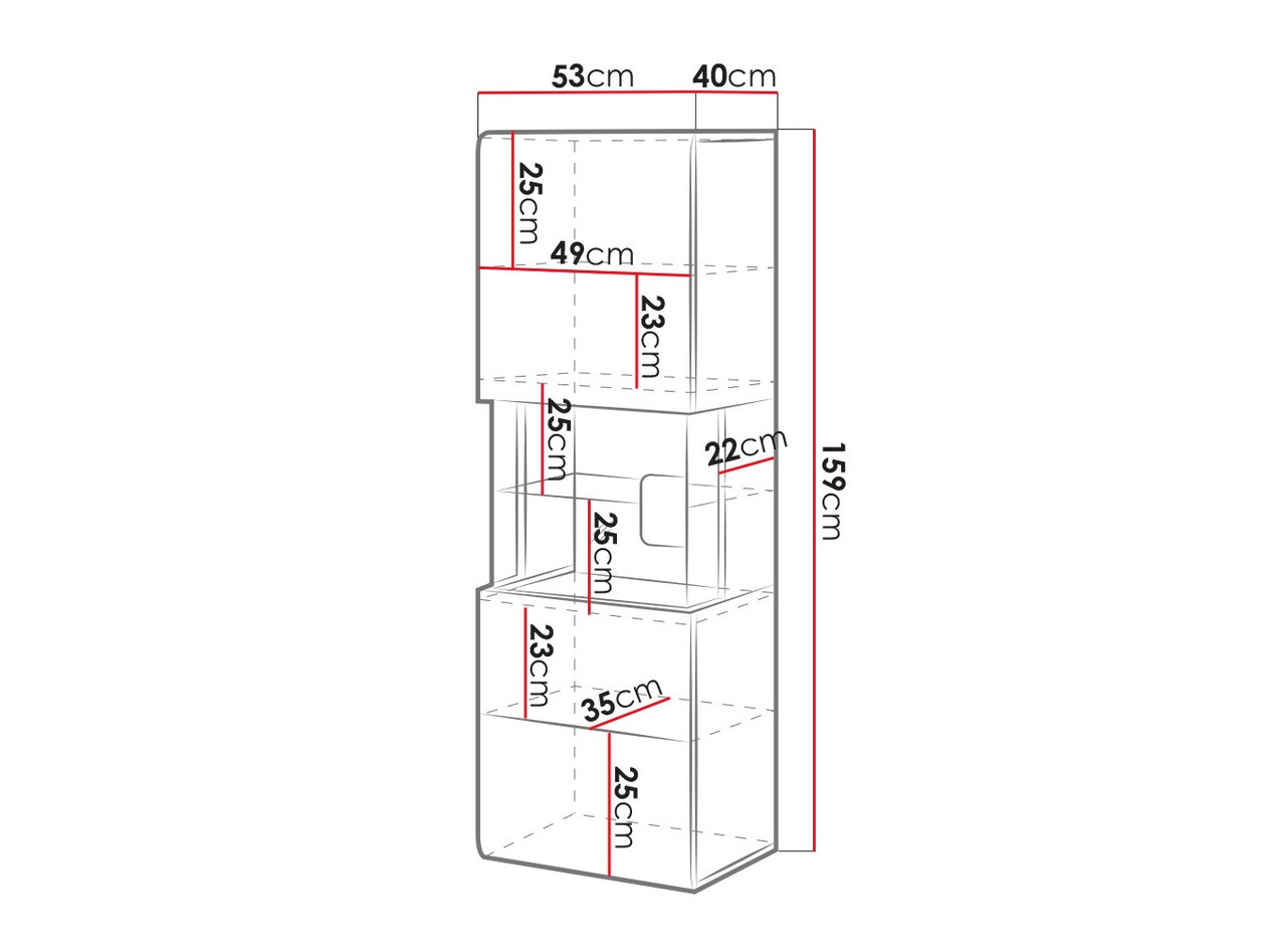 Mensola Torsone 109 (Antracite + Gloss antracite + Nipote di quercia)