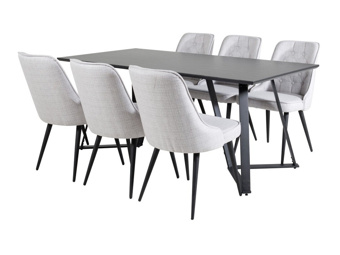 Set sala da pranzo Dallas 1629 (Grigio)