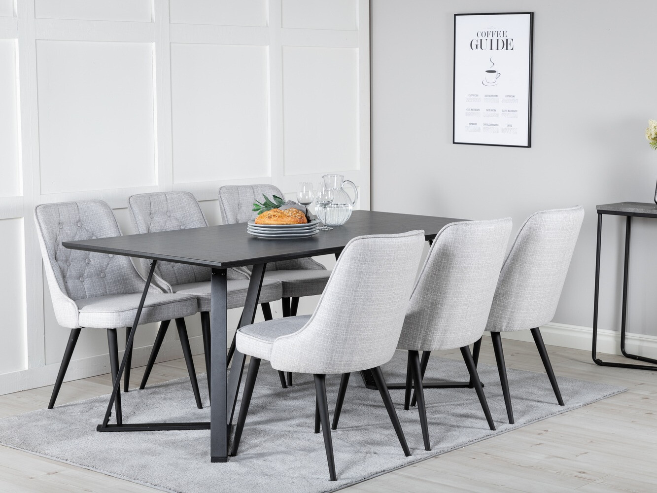 Set sala da pranzo Dallas 1629 (Grigio)