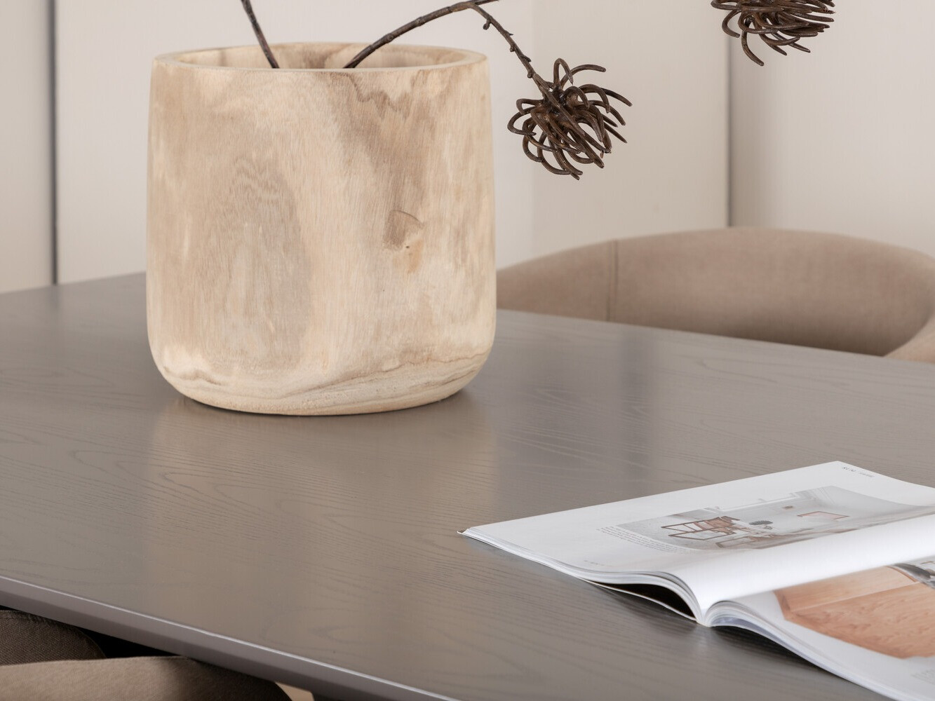 Set sala da pranzo Dallas 3036 (Beige + Nero)