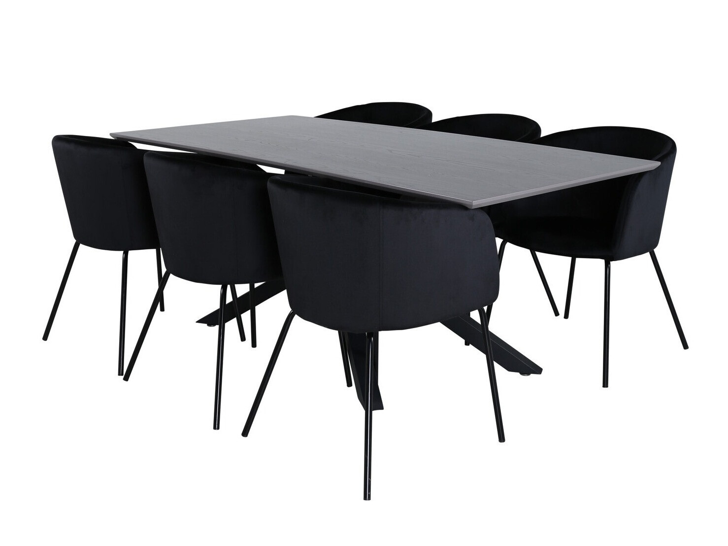 Set sala da pranzo Dallas 3036 (Nero)