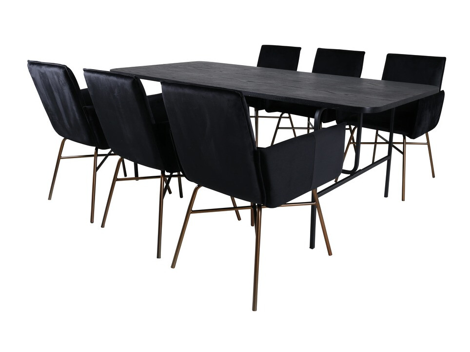 Set sala da pranzo Dallas 2788 (Nero)