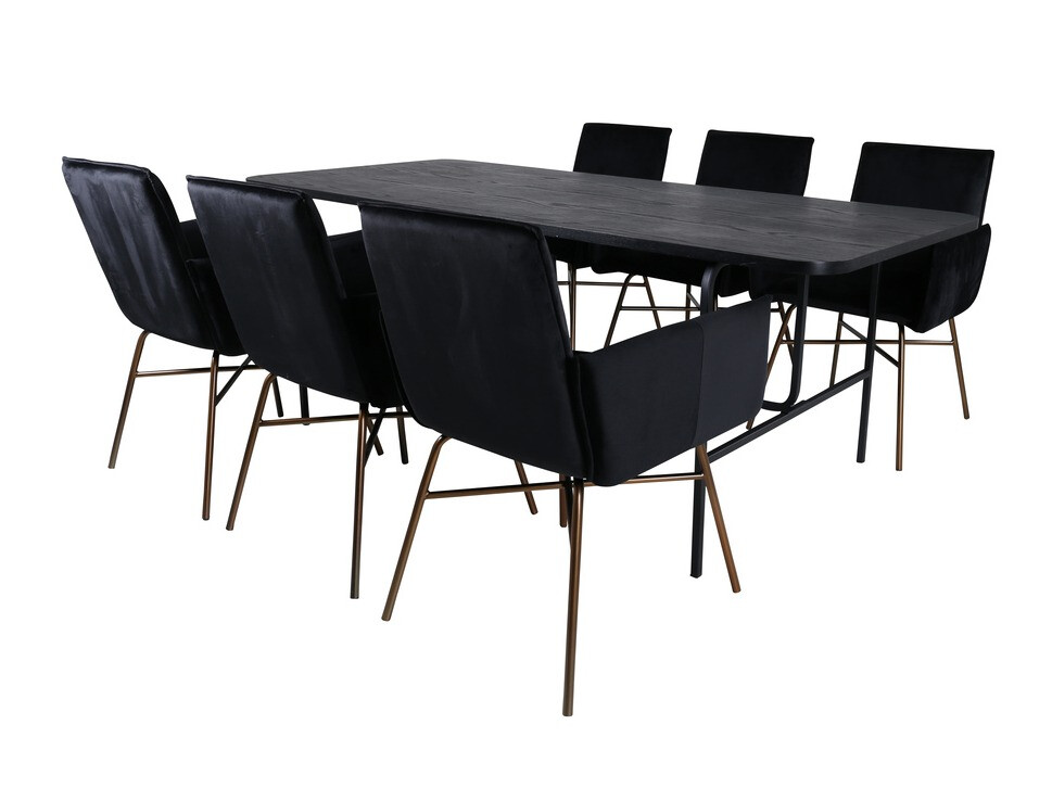 Set sala da pranzo Dallas 2789 (Nero)