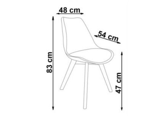 Sedia Houston 412 (Verde scuro + Luminoso legno)